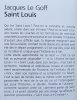 Jacques Le Goff Saint Louis